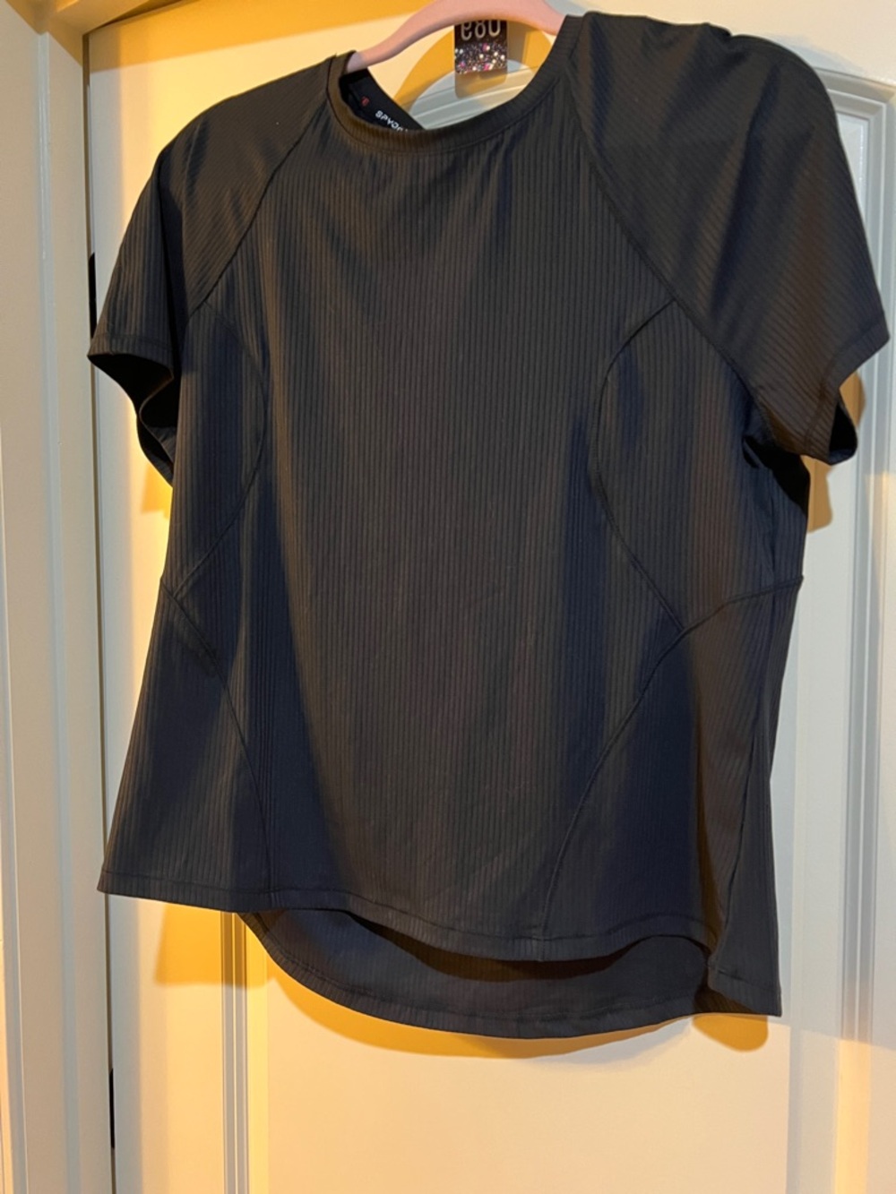 Women's Black Short Sleeve Performance Tee H89 NWT